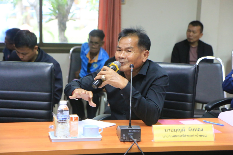 ตำบลคำน้ำแซบ ร่วมประชุมชี้แจงรายละเอียดโครงการ ครั้งที่ ๒ (จังหวัดอุบลราชธานี) งานออกแบบรายละเอียด โครงการบริหารจัดการพื้นที่น้ำหลากลุ่มน้ำมูล  โดยกรมโยธาธิการและผังเมือง